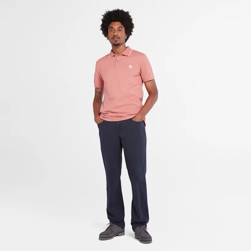 Millers River Slim Fit Tipped Polo Shirt Men