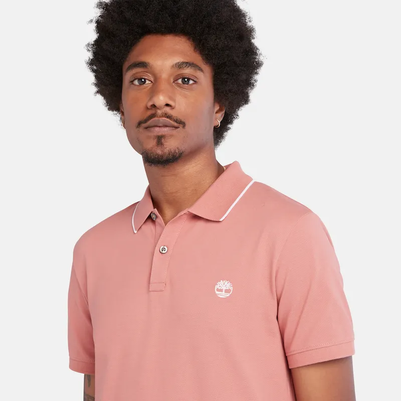 Millers River Slim Fit Tipped Polo Shirt Men
