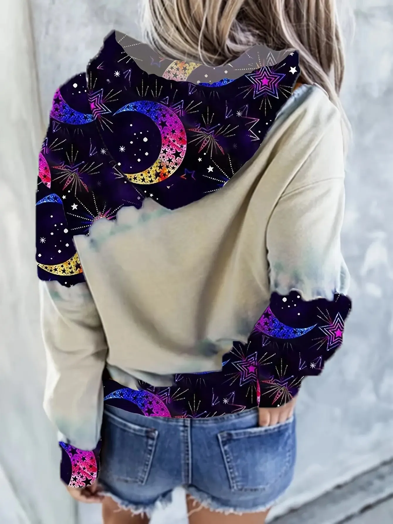 Moonlit Forest Womens Hoodie  Tree Print Comfy  Stylish