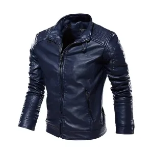 New Men's Premium  Korean Handsome  Leather Jacket Autumn Winter New Trendy Wear