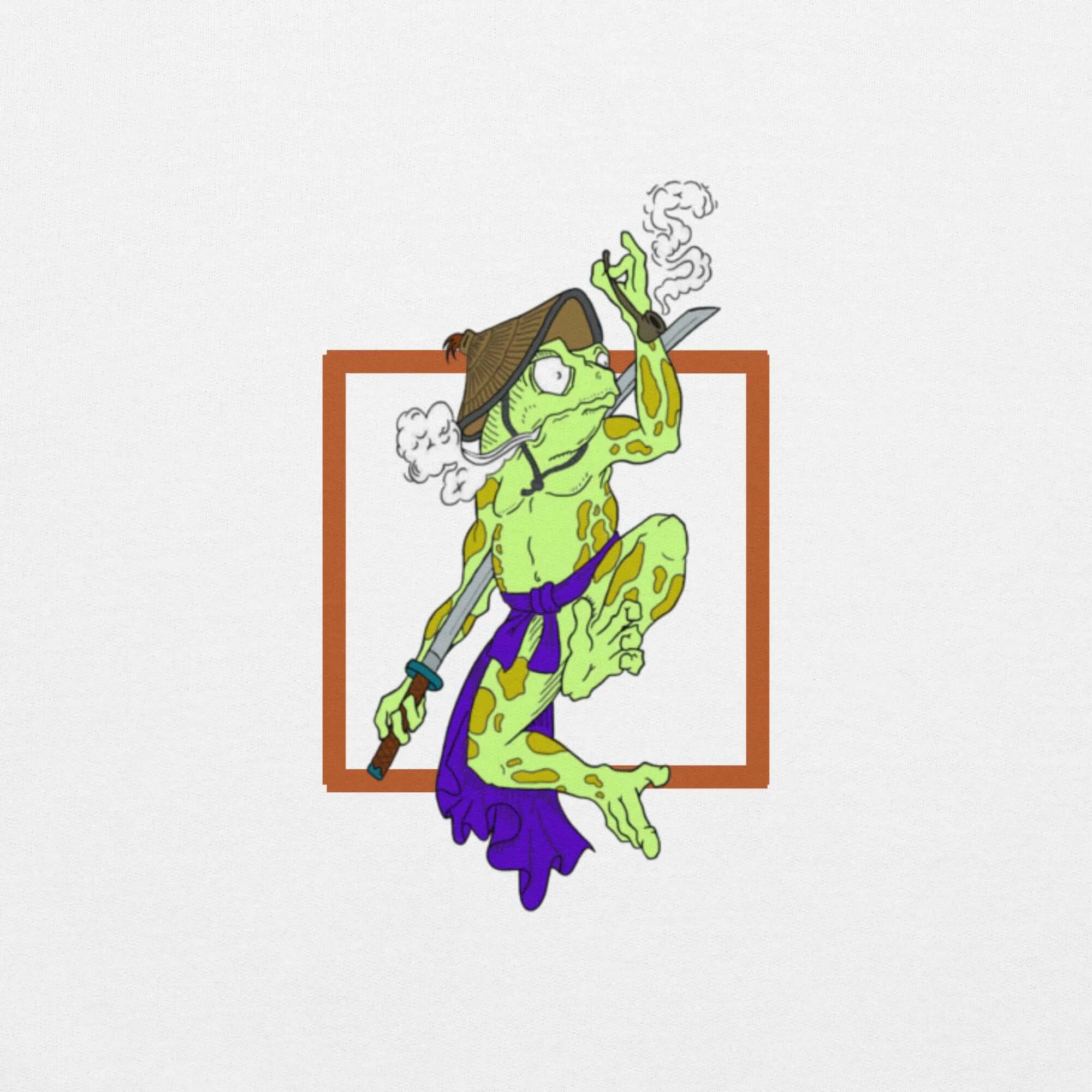 Nowhere2be Samurai Frog Unisex Hoodie - Cozy and Stylish Essential