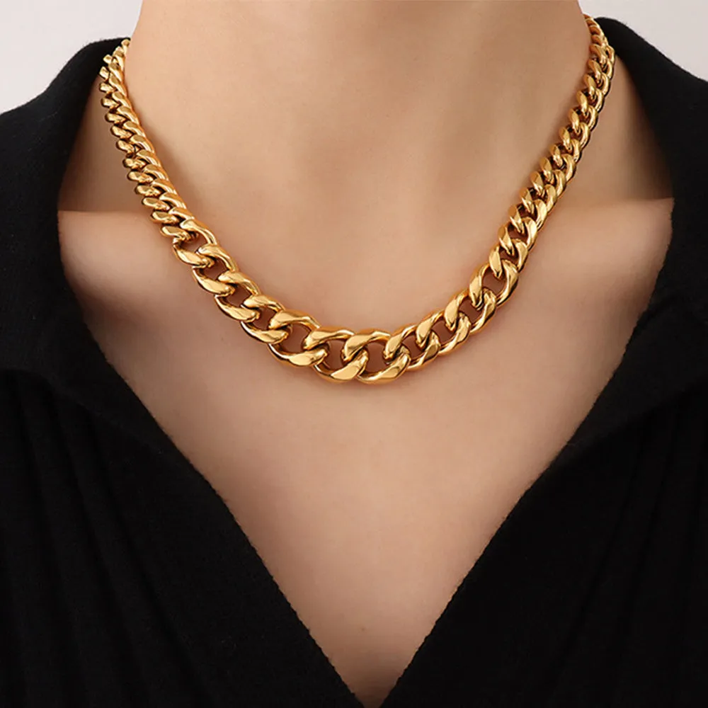 Odell Gold Cuban Chain Necklace