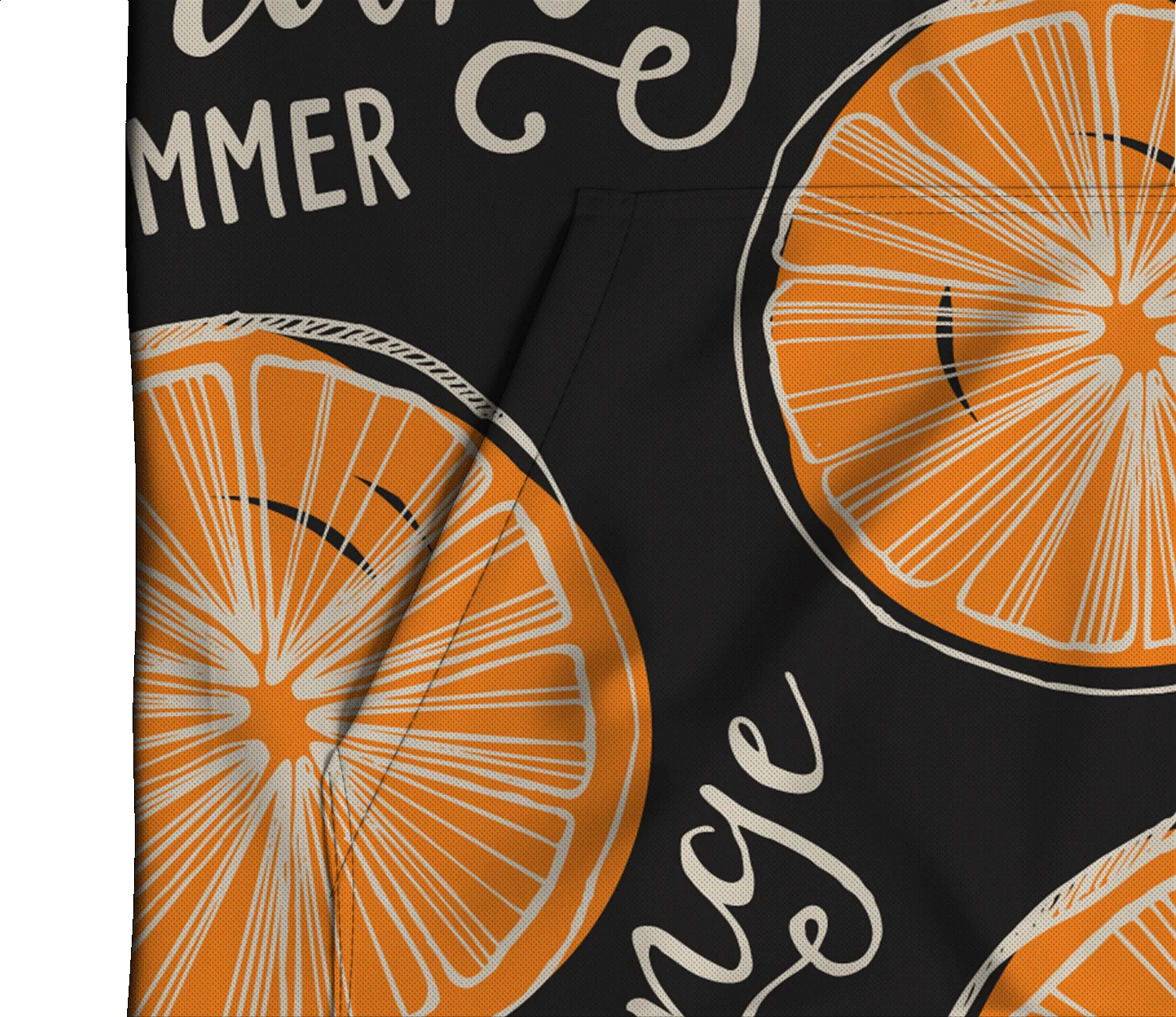 ORANGE SUMMER LIGHTWEIGHT SUN HOODIE