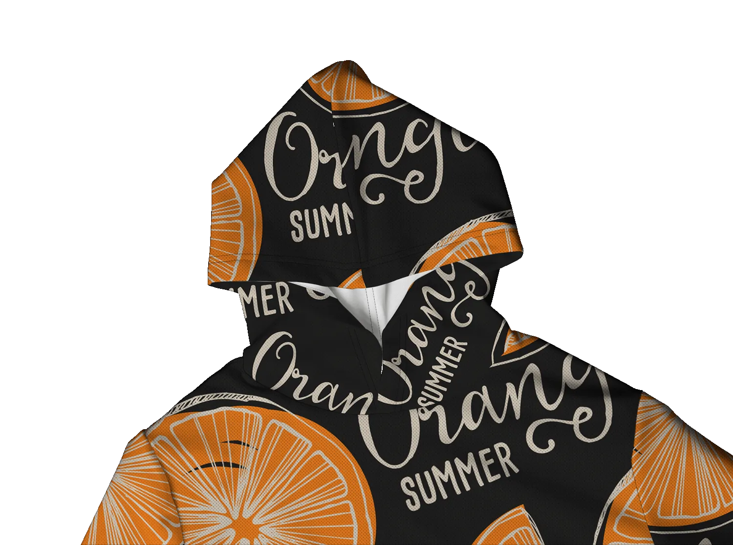 ORANGE SUMMER LIGHTWEIGHT SUN HOODIE
