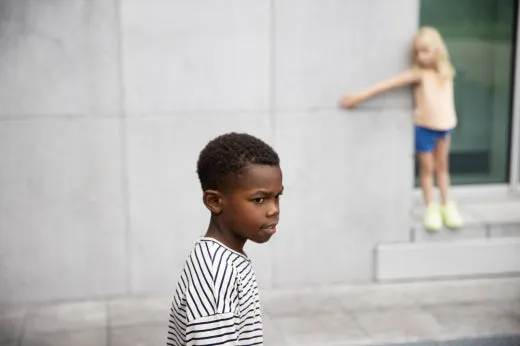 Oversized T-Shirt Navy Stripe