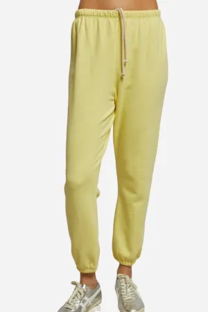 perfect white tee Johnny French Terry Easy Sweatpant in Lemonade