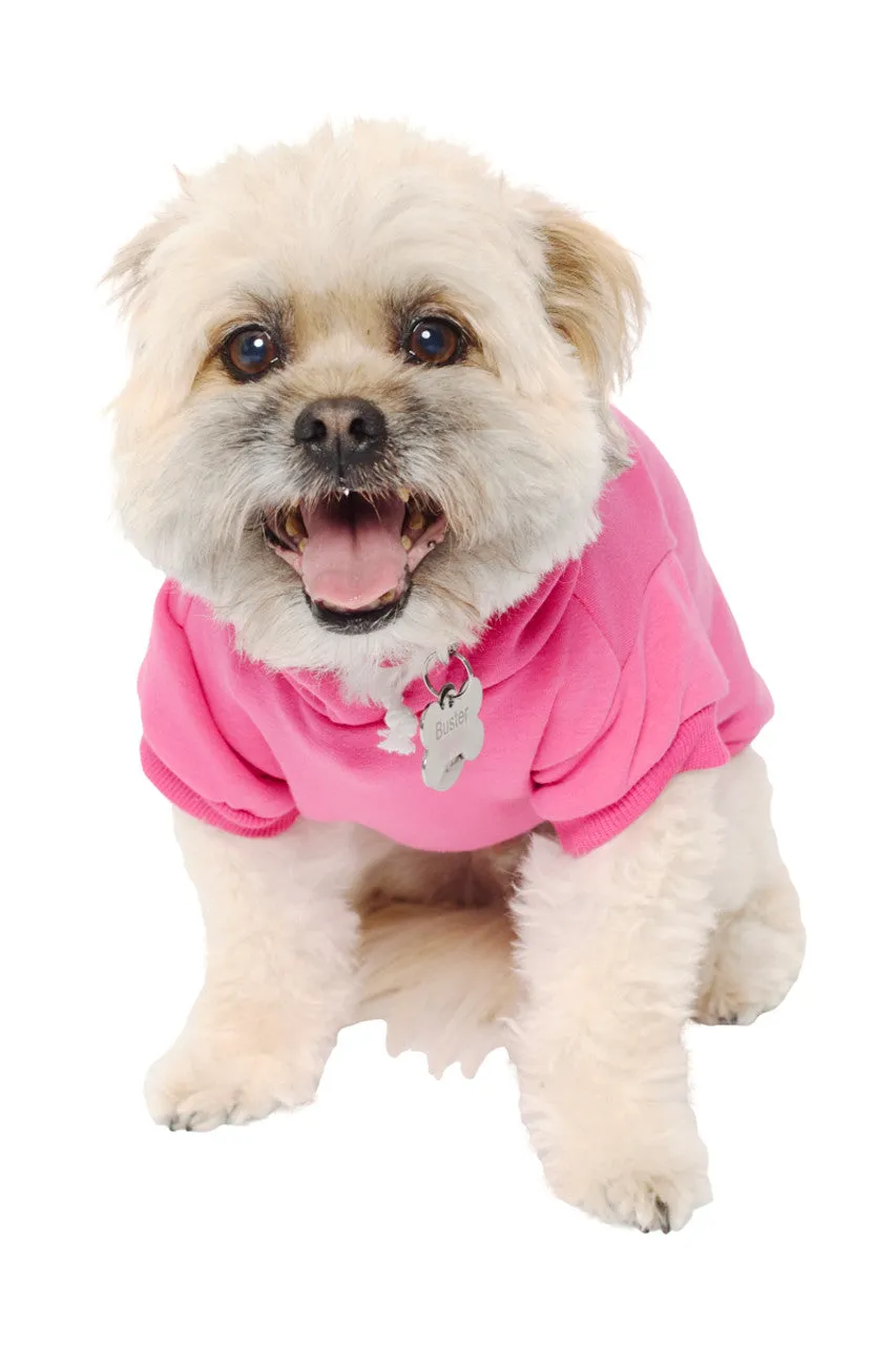 Pink Dog Hoodie w/Black/Pink Logo Patch