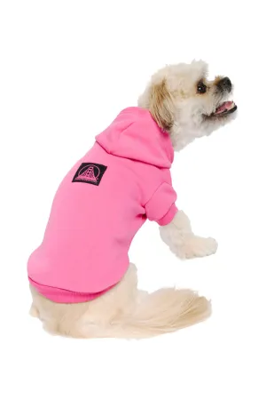 Pink Dog Hoodie w/Black/Pink Logo Patch