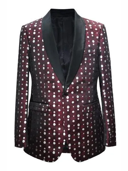 Polka dot Men blazers
