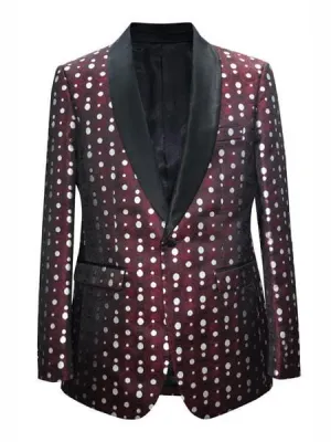 Polka dot Men blazers