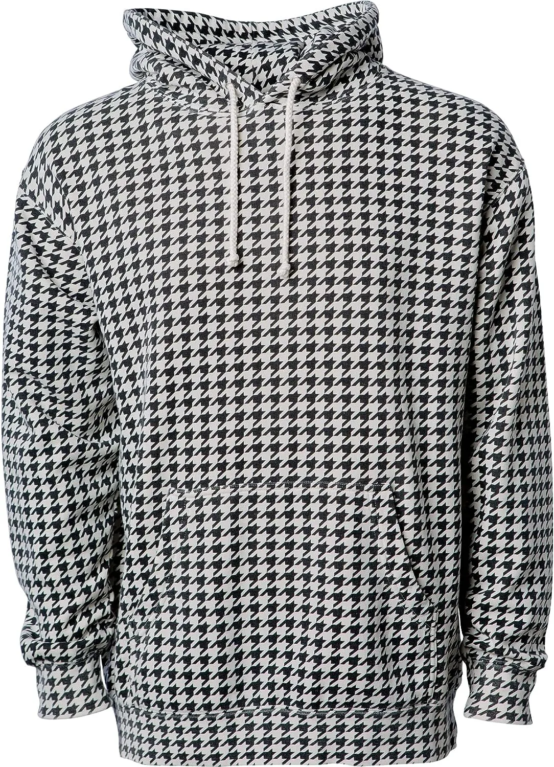 "Stay Stylish in the Modern Classic Houndstooth Hoodie"