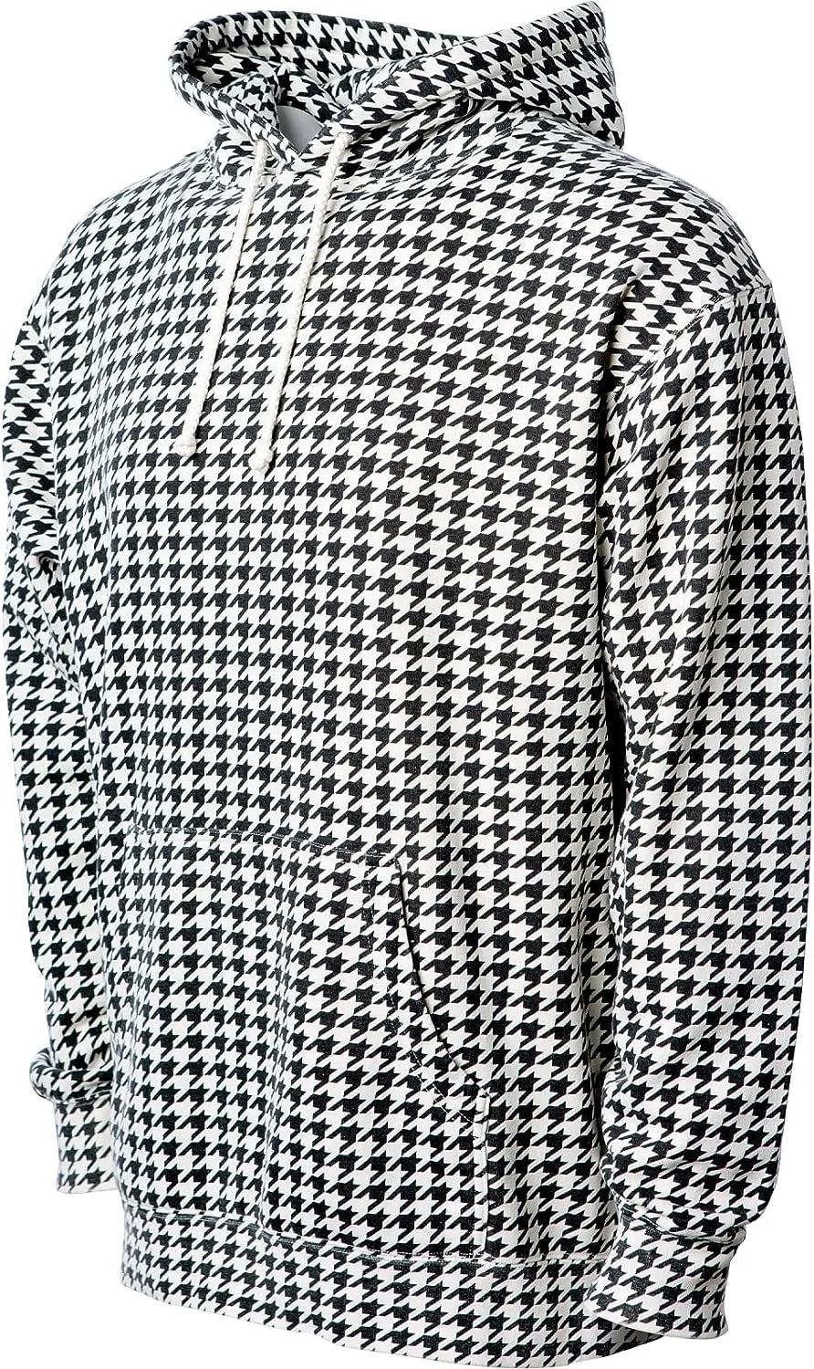 "Stay Stylish in the Modern Classic Houndstooth Hoodie"