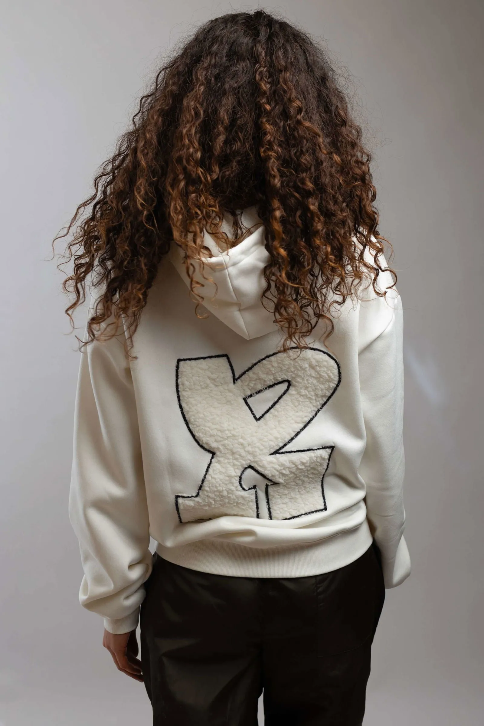 Red Dot Logo Hoodie-White