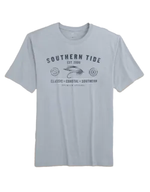 Reel Fly Prem Apparel SS T-Shirt Platinum Grey