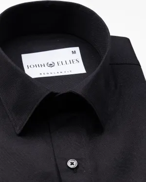 Renato Privilege Black Plain Oxford Cotton Shirt