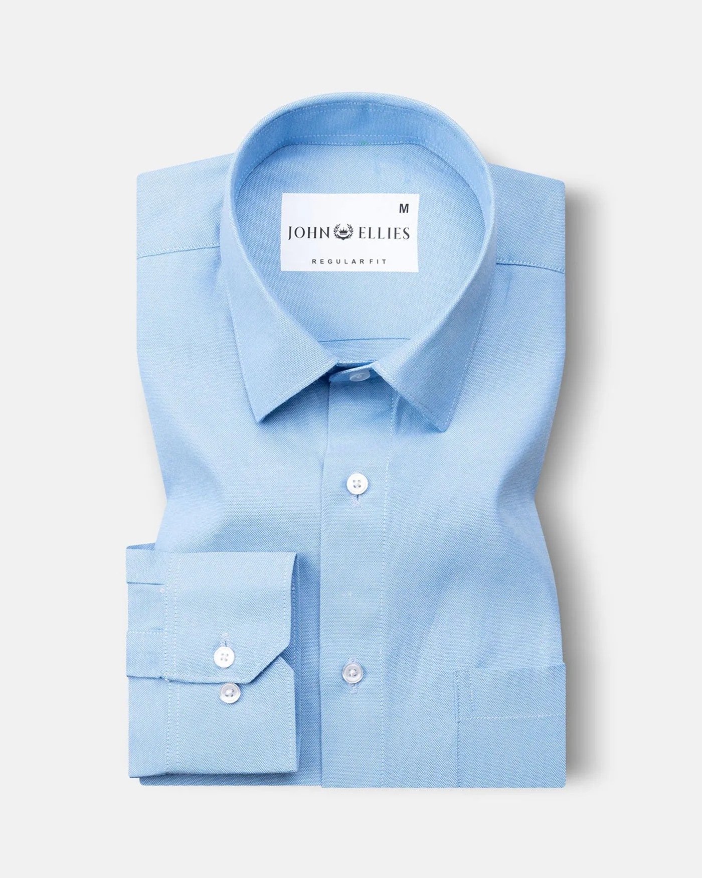 Renato Privilege Lumiere Blue Plain Oxford Cotton Shirt