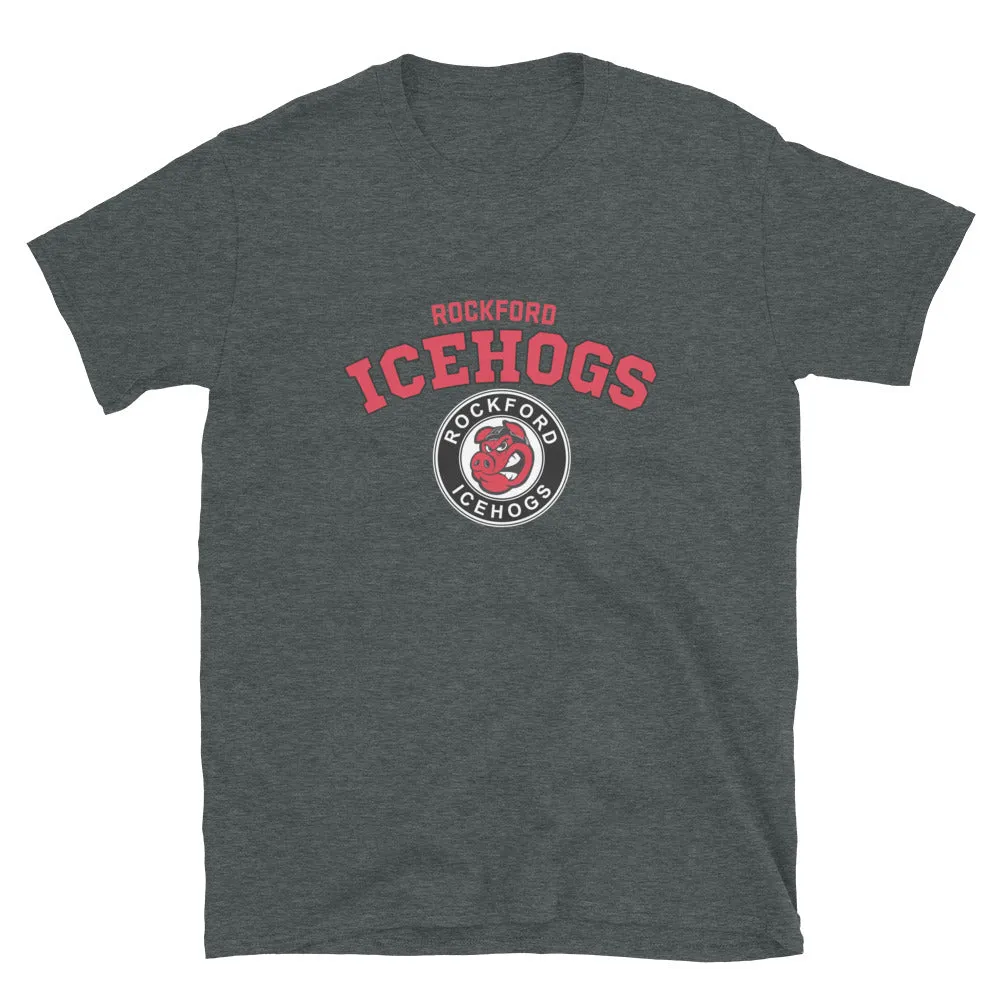 Rockford IceHogs Adult Arch Short Sleeve T-Shirt