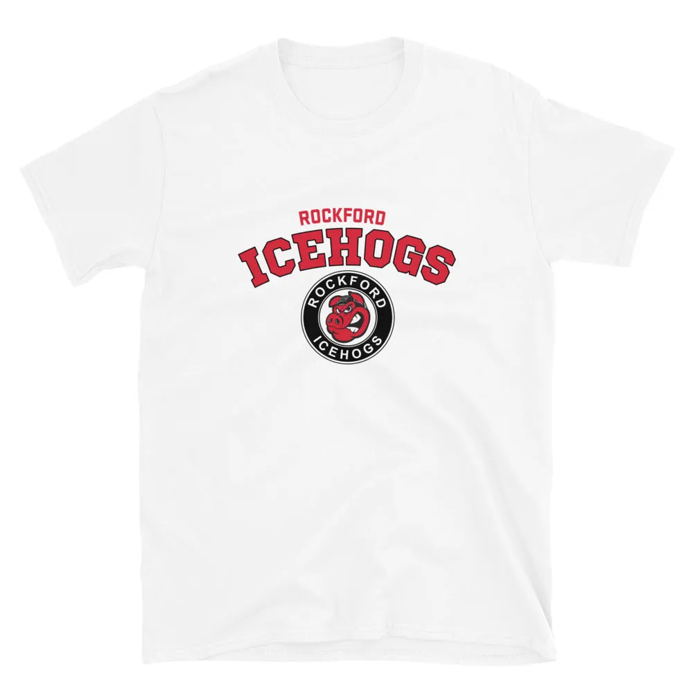 Rockford IceHogs Adult Arch Short Sleeve T-Shirt