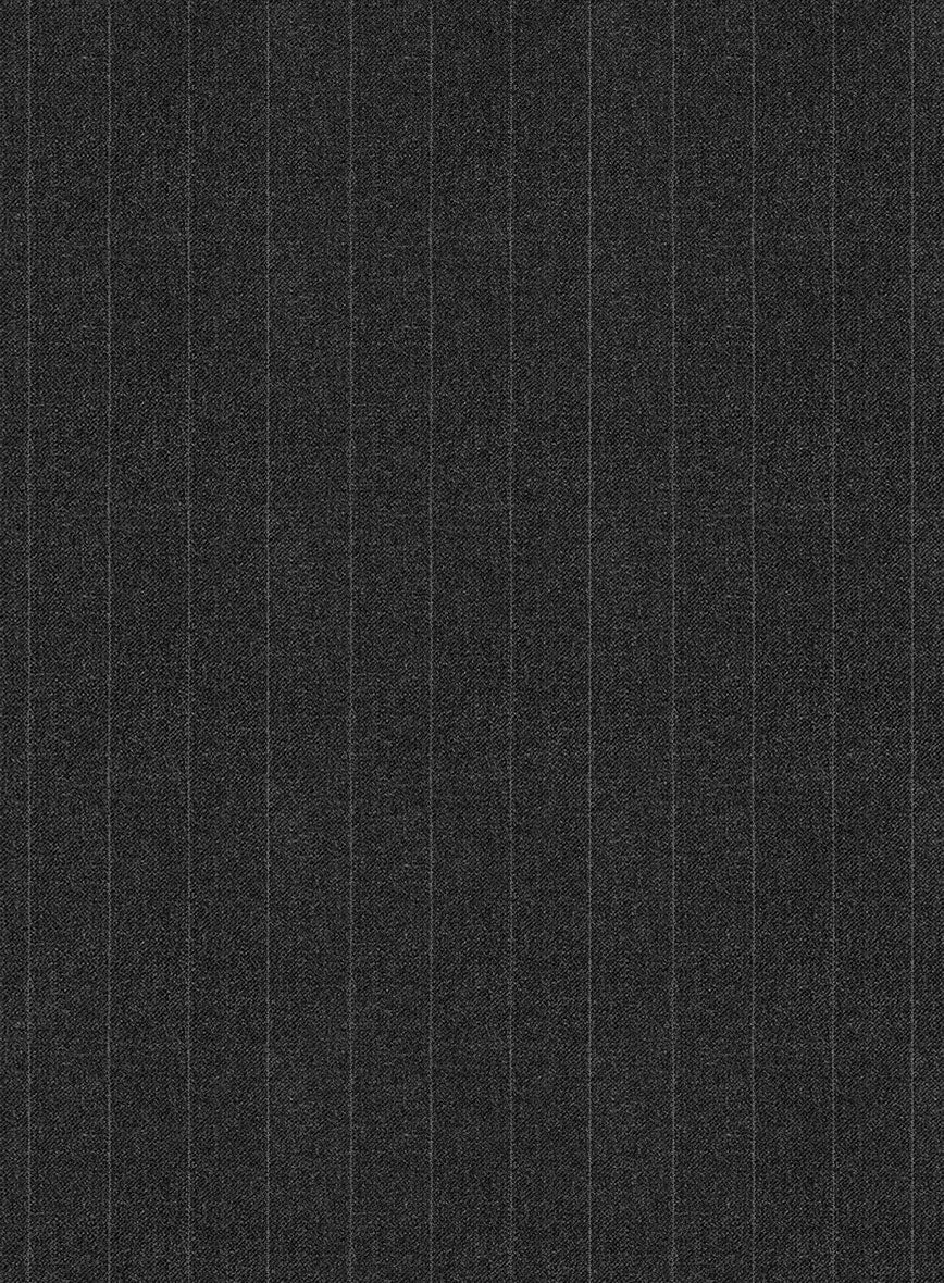Scabal Vadal Stripe Gray Wool Pants