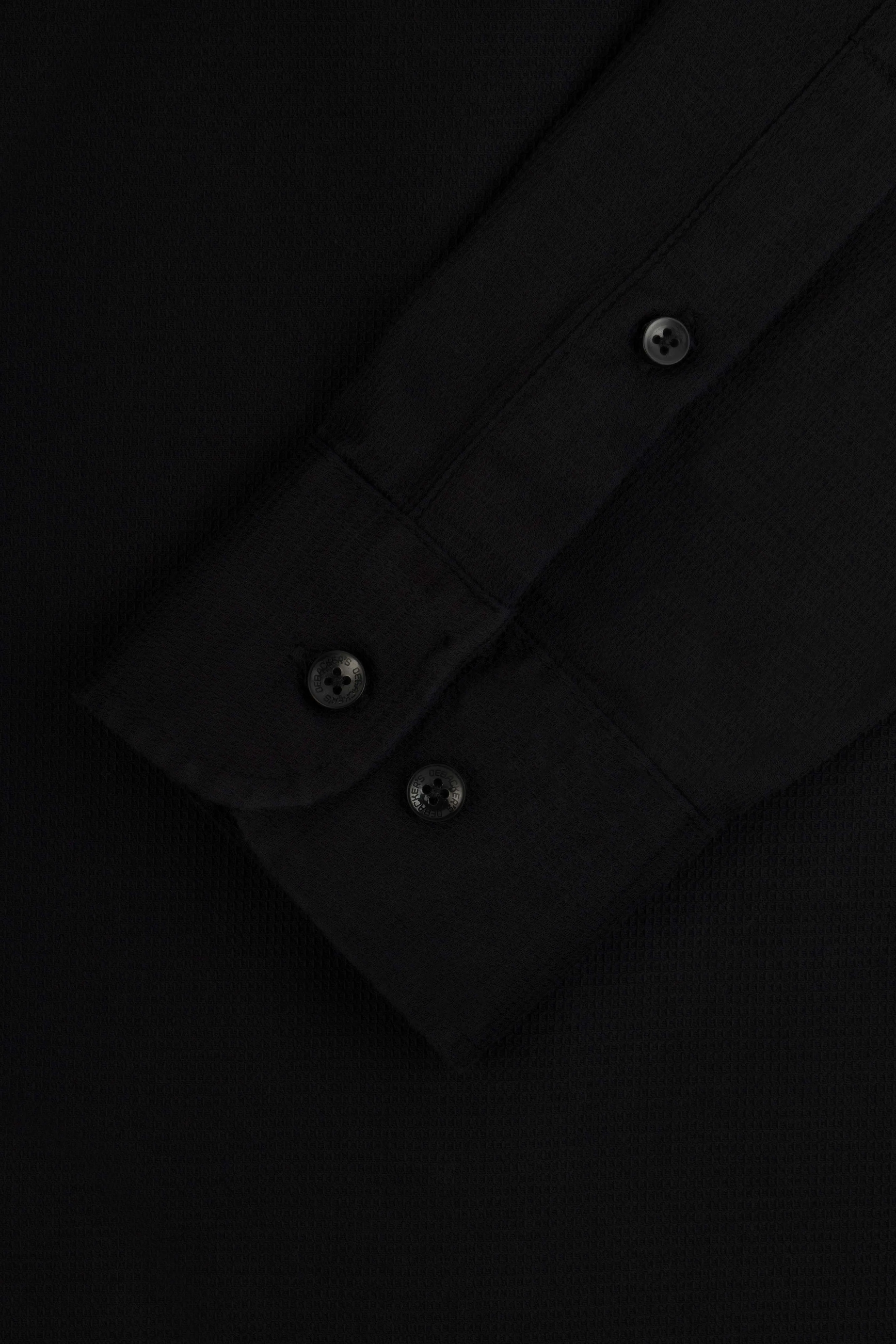 Solid Black Casual Shirt