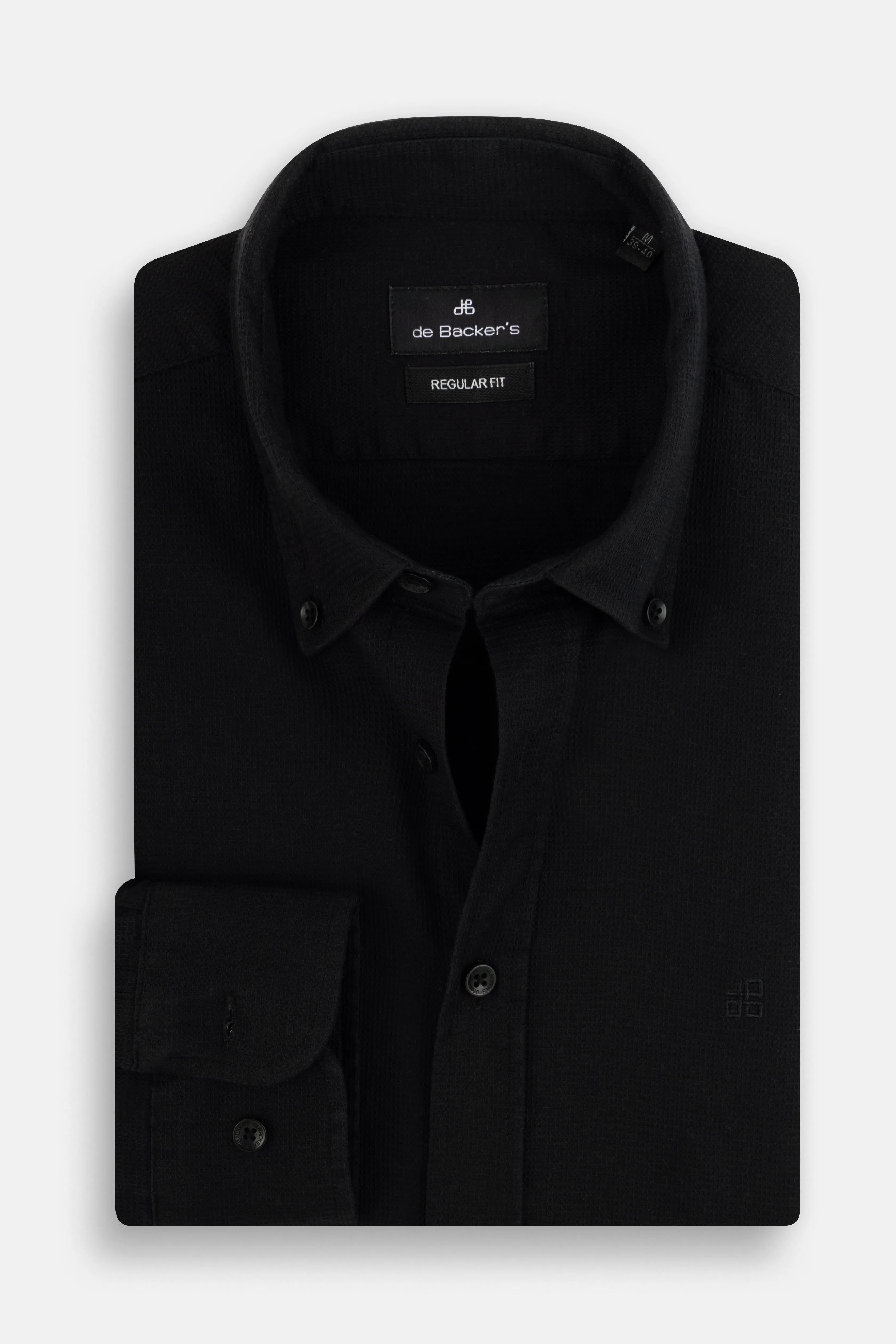 Solid Black Casual Shirt