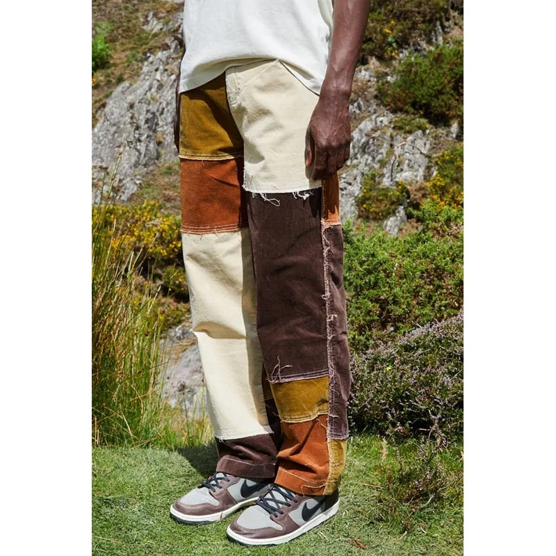 Splice Casual Straight Tassel Patchwork Jeans