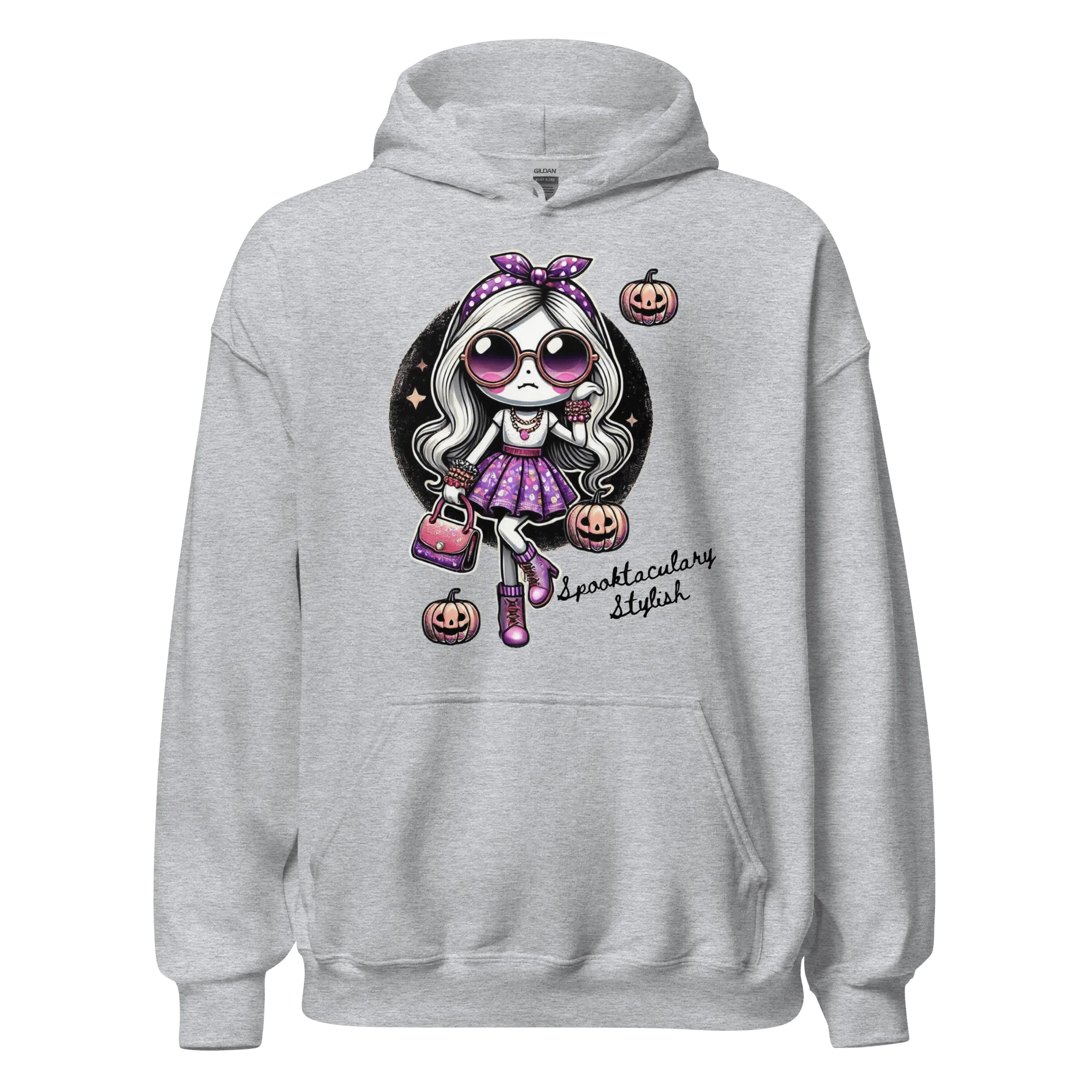 Spooktacularly Stylish - Halloween Hoodie - Fun Halloween Hoodie