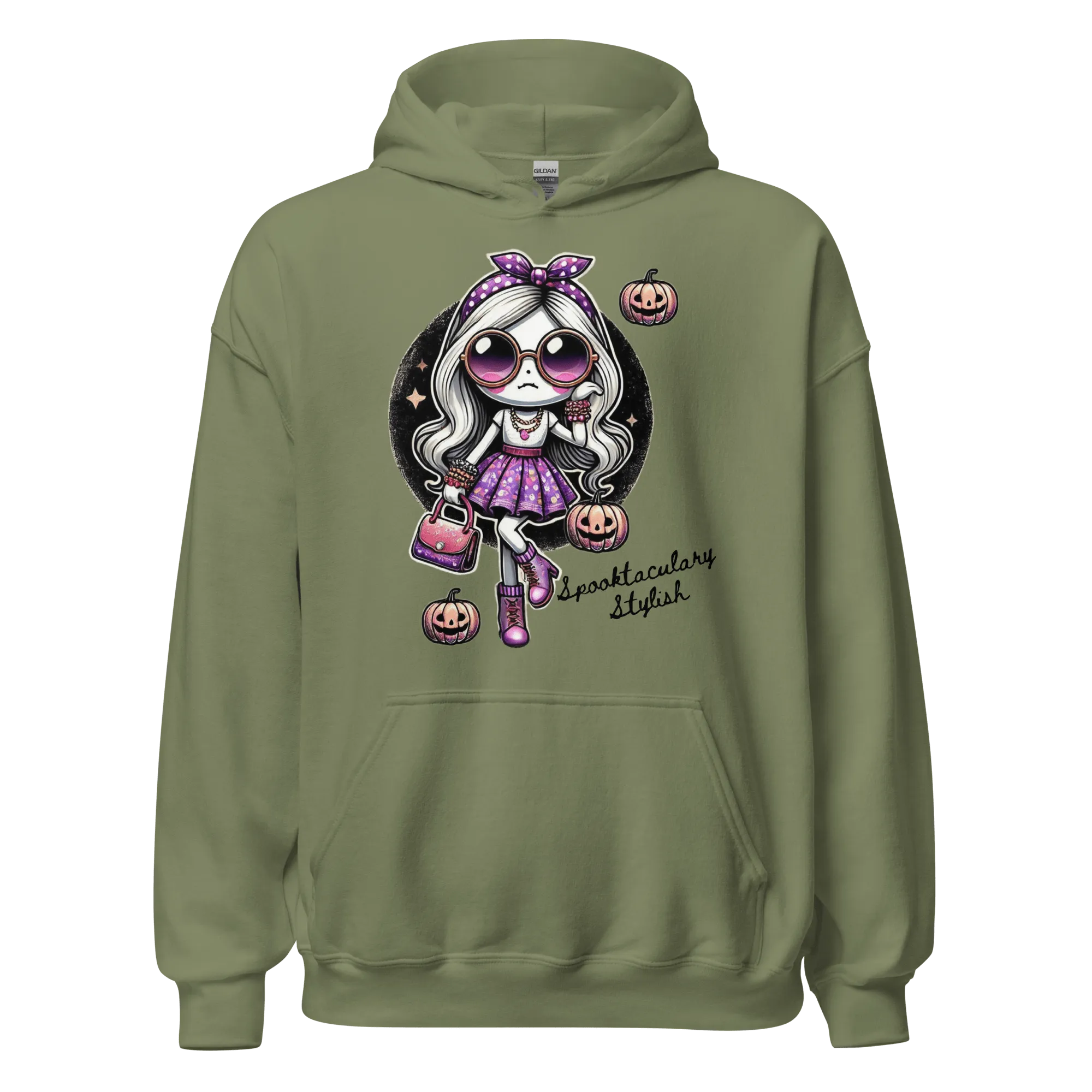 Spooktacularly Stylish - Halloween Hoodie - Fun Halloween Hoodie