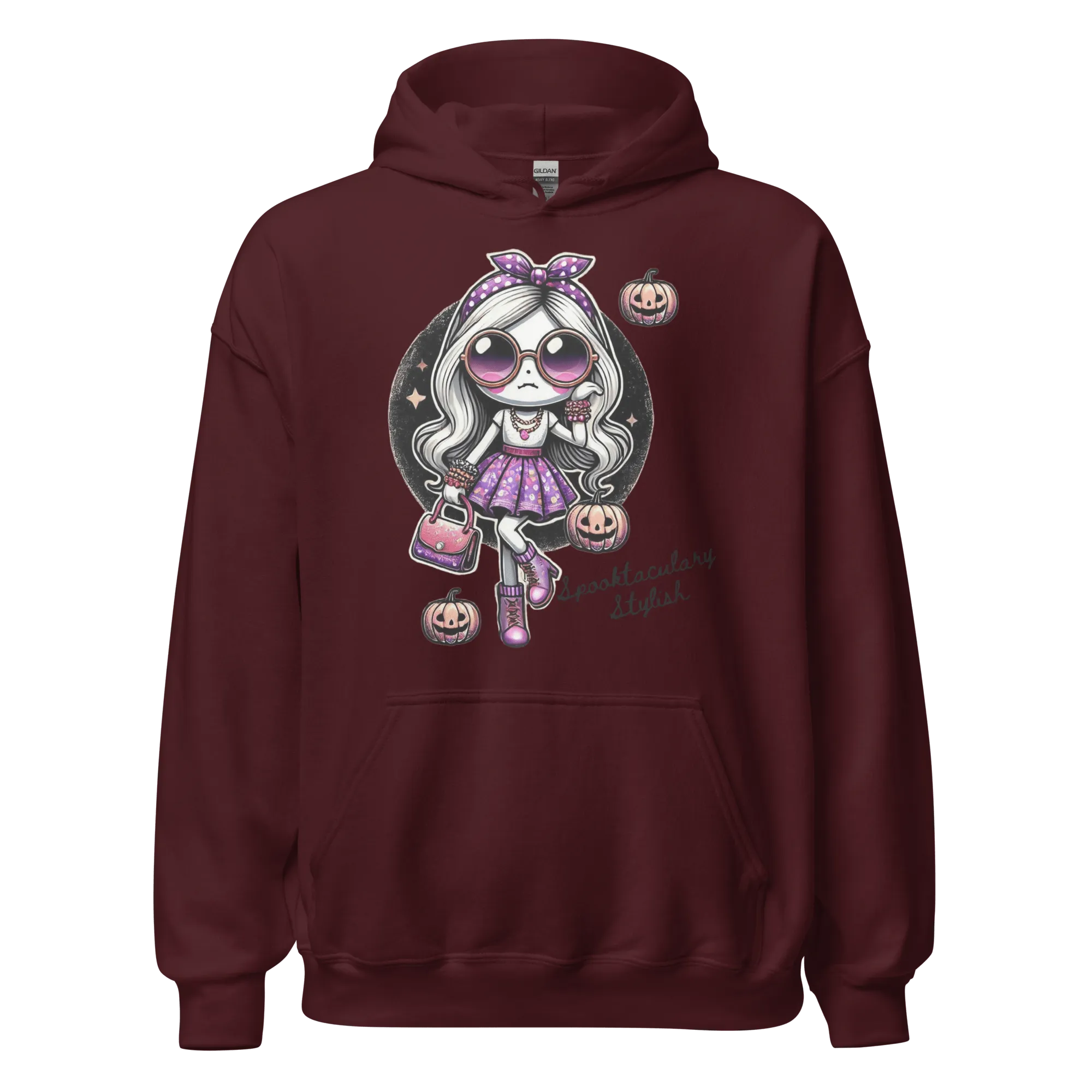 Spooktacularly Stylish - Halloween Hoodie - Fun Halloween Hoodie