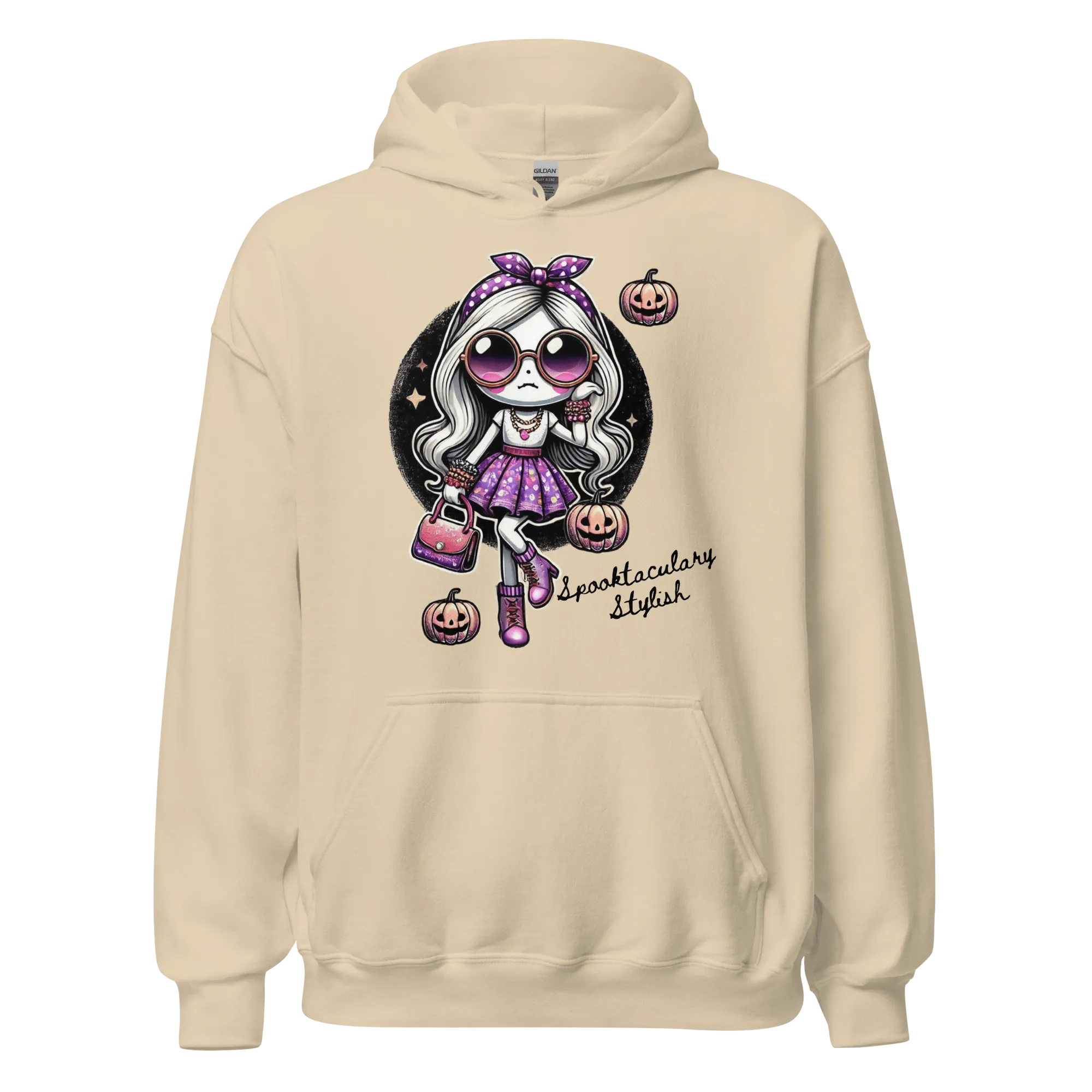 Spooktacularly Stylish - Halloween Hoodie - Fun Halloween Hoodie
