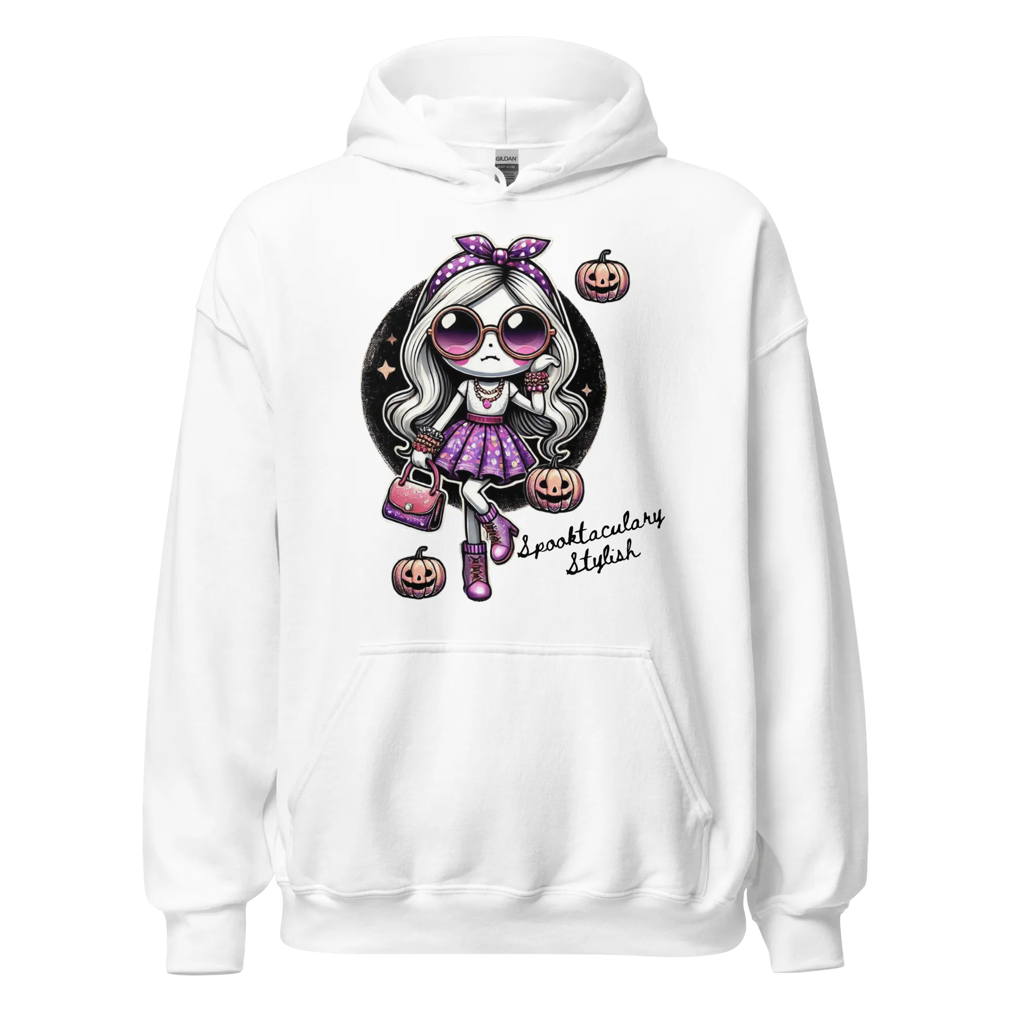 Spooktacularly Stylish - Halloween Hoodie - Fun Halloween Hoodie