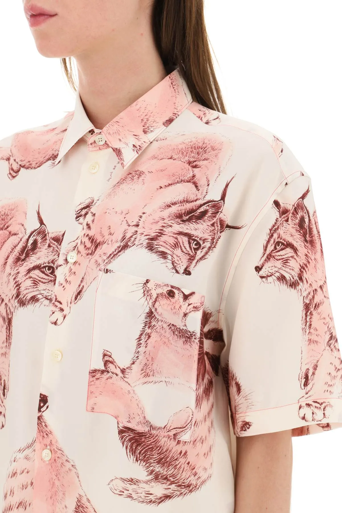 Stella mccartney 'fauna rewild' silk shirt