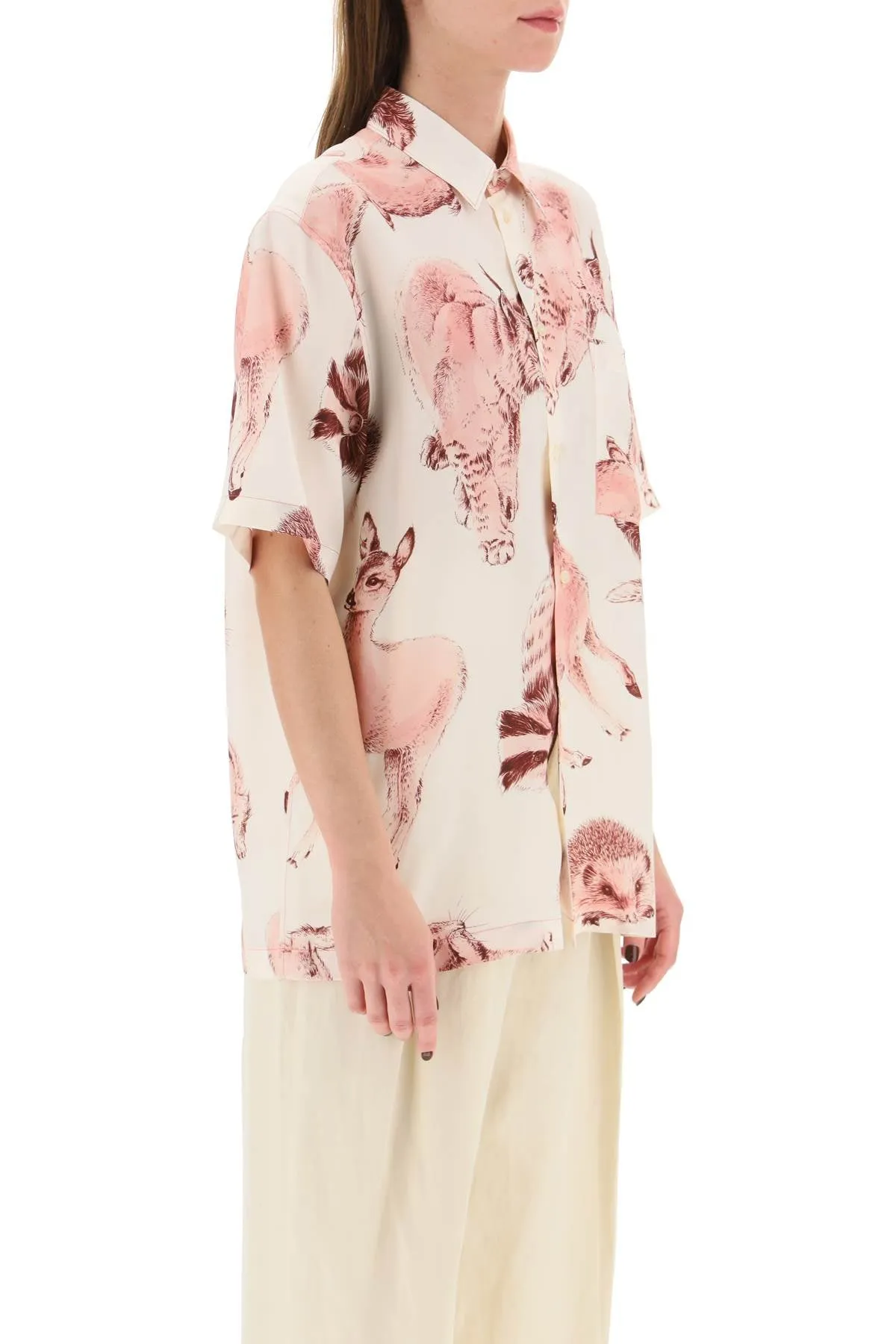 Stella mccartney 'fauna rewild' silk shirt