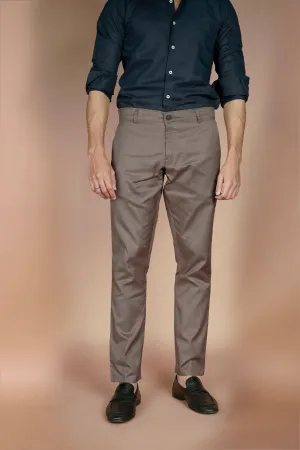 Stone Brown Linen Trousers