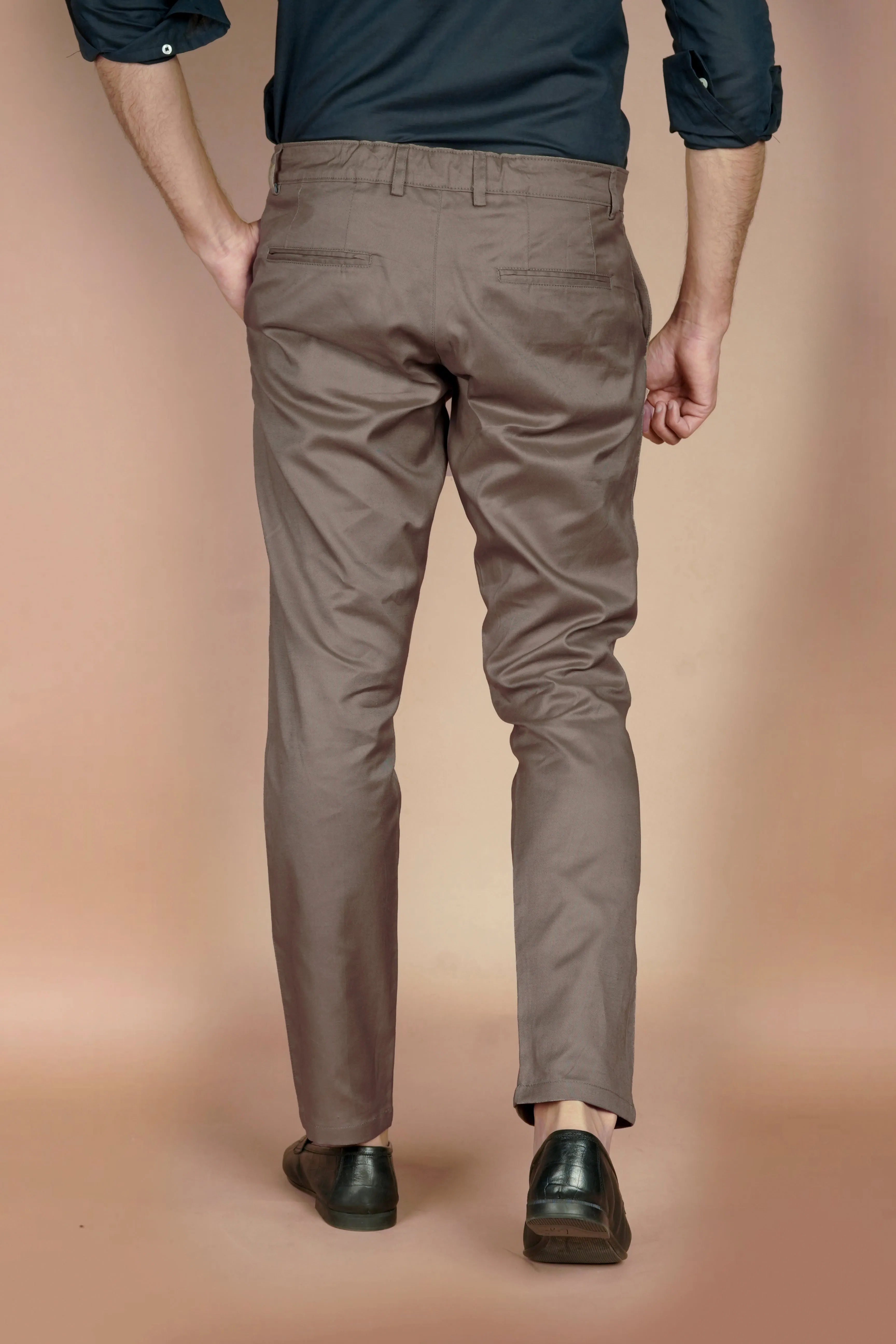 Stone Brown Linen Trousers