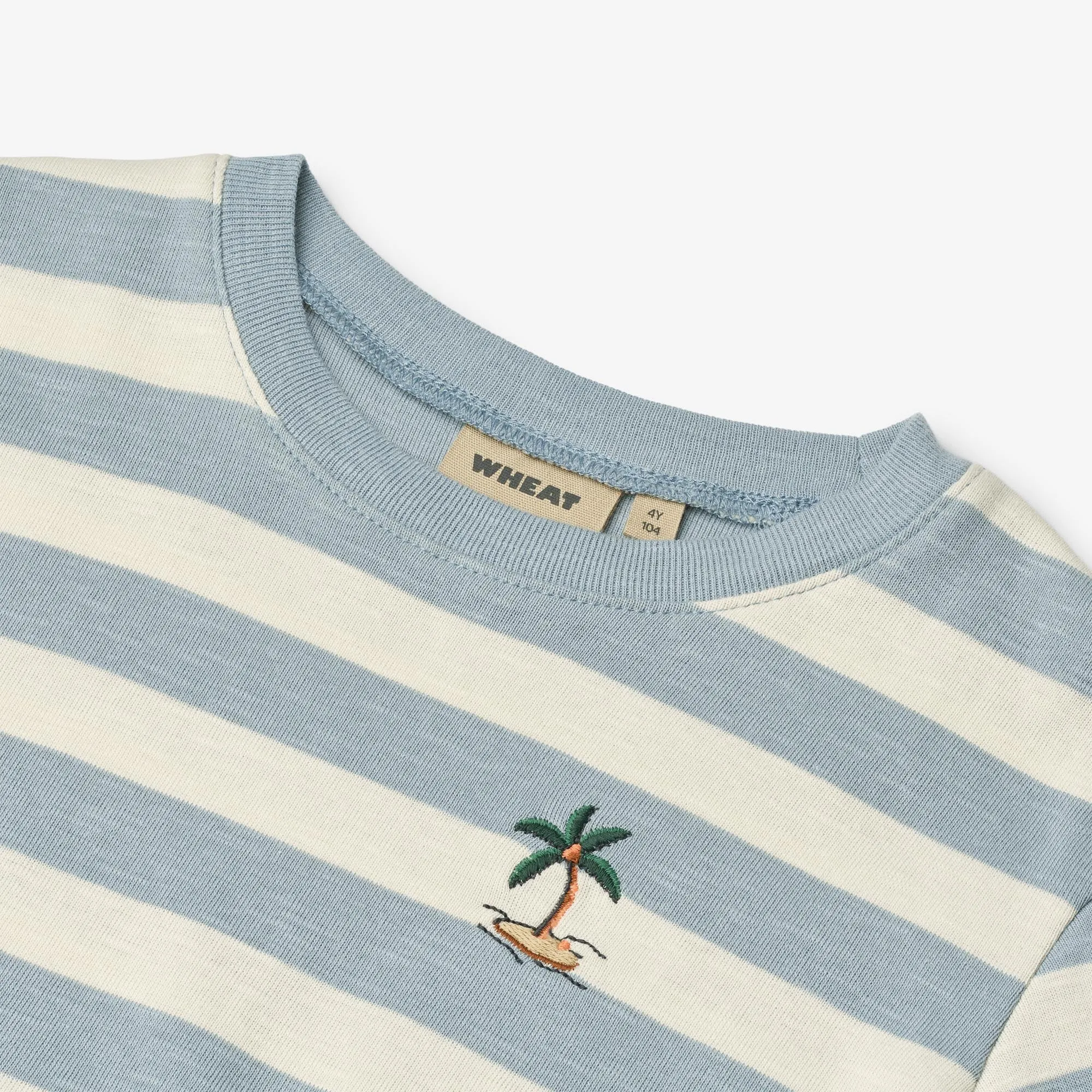 T-shirt S/S Liam - calm blue stripe