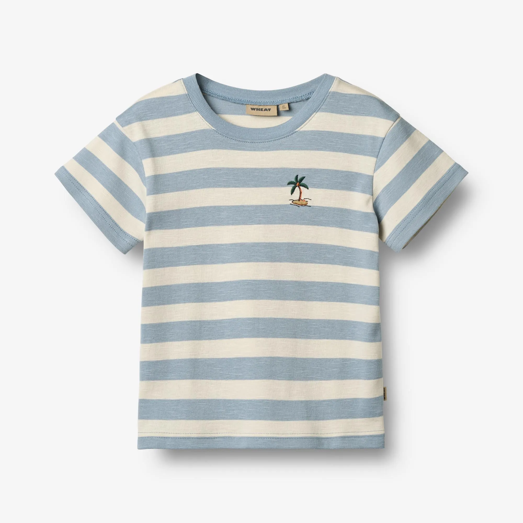 T-shirt S/S Liam - calm blue stripe