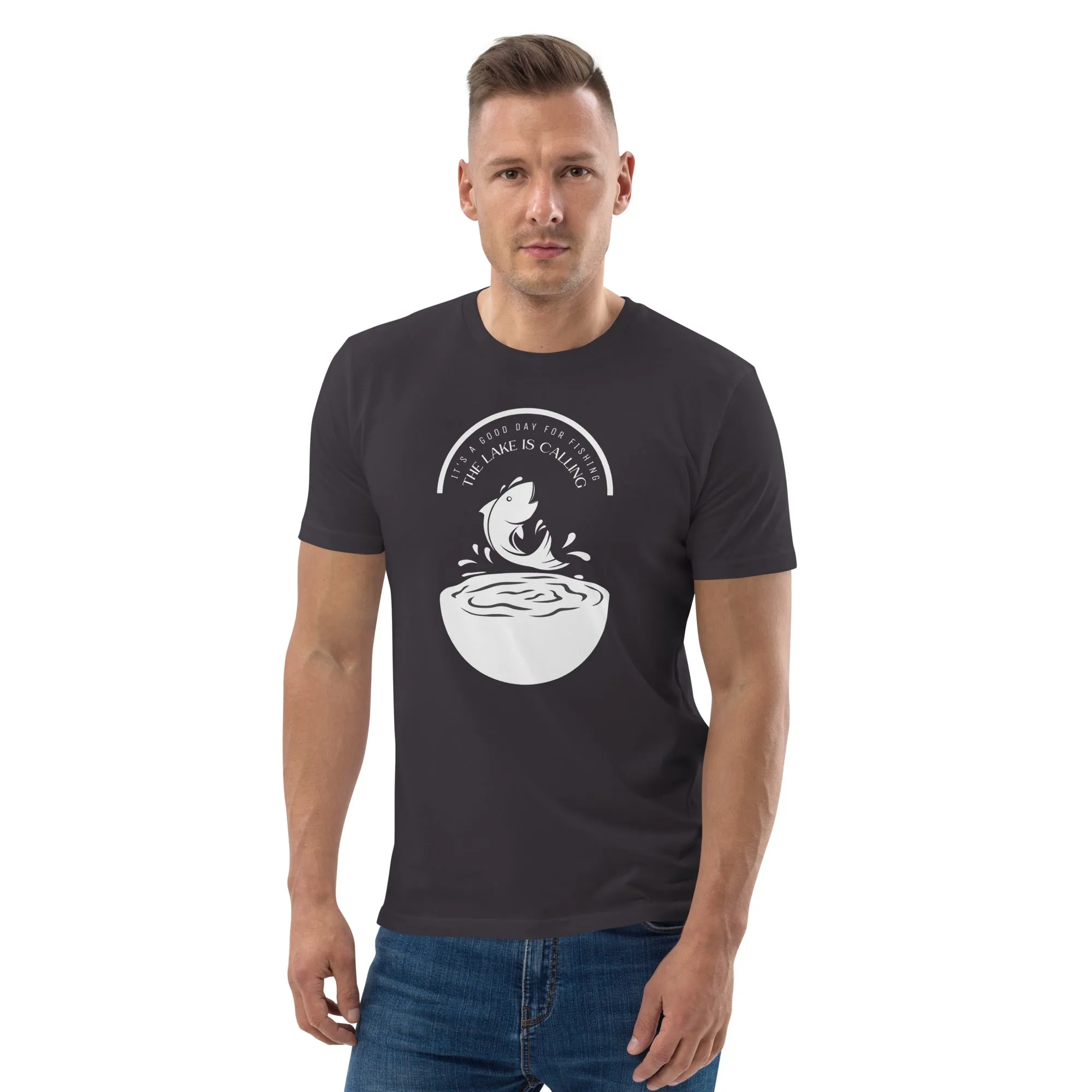 The lake is calling Unisex organic cotton t-shirt