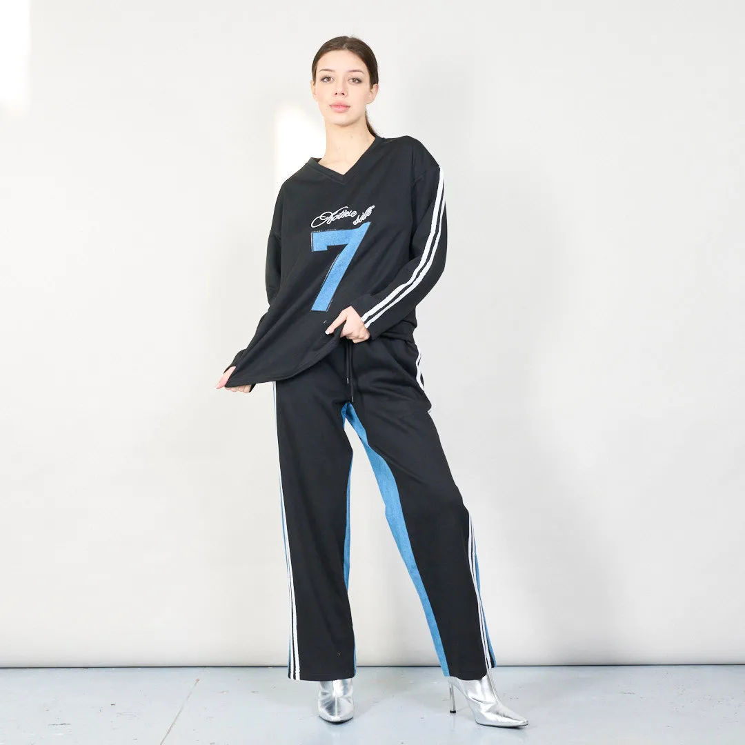Vintage varsity tracksuit set wholesale