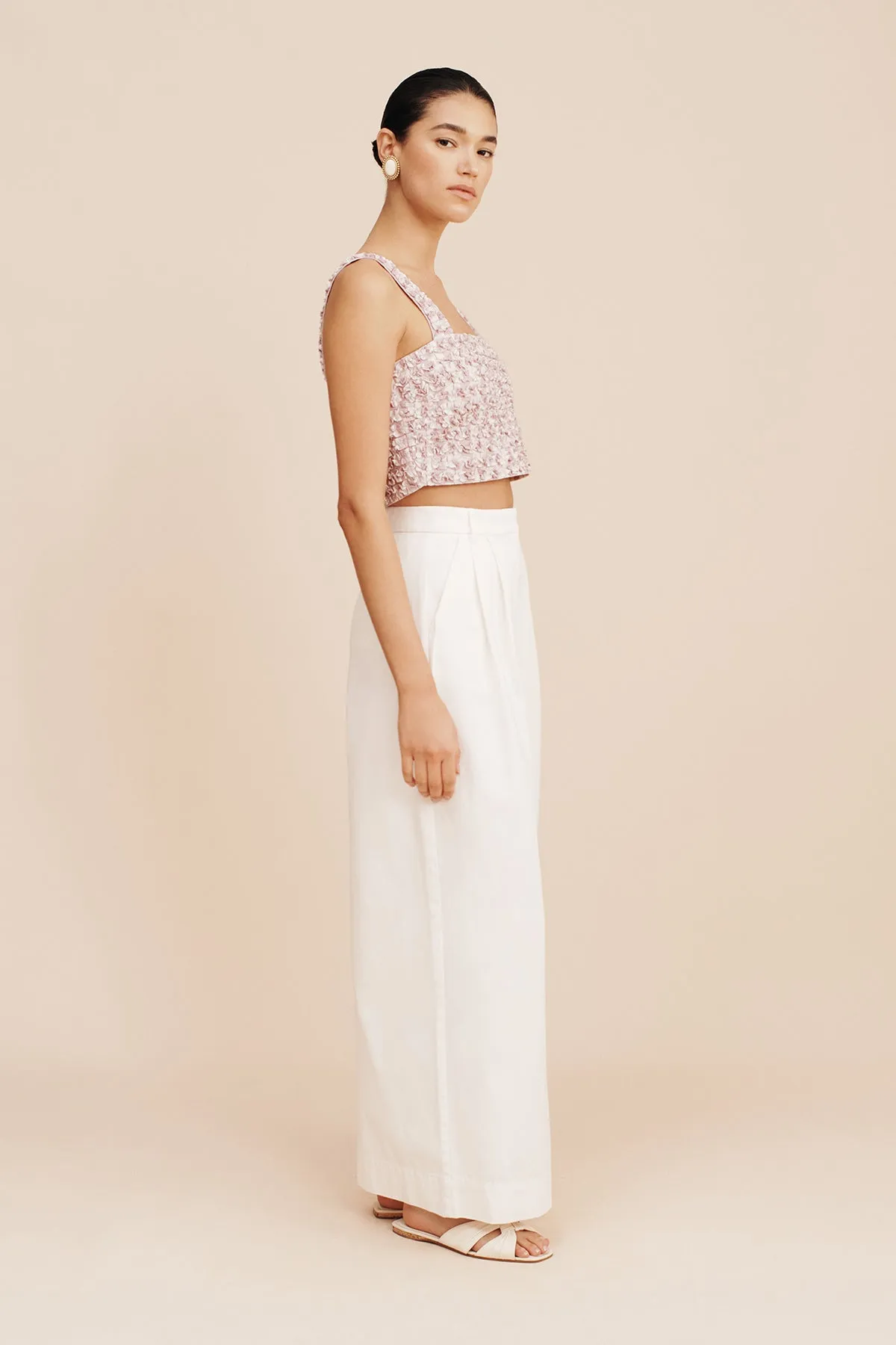WESLEY TROUSER - VINTAGE WHITE