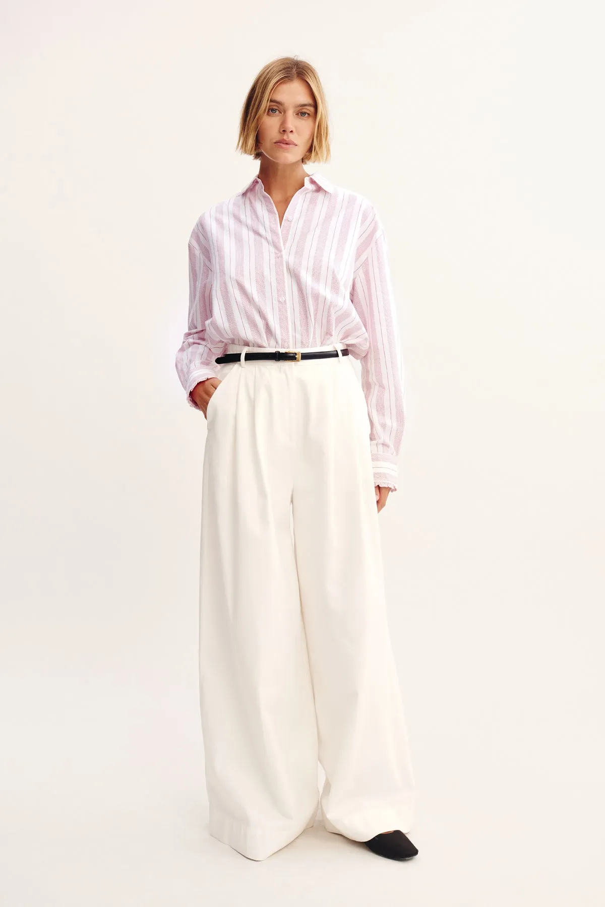 WESLEY TROUSER - VINTAGE WHITE