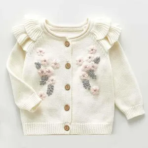 wholesale Baby girls Sweater trendy  Jacket Baby Sweater Coat spring Winter Sweaters in bulk