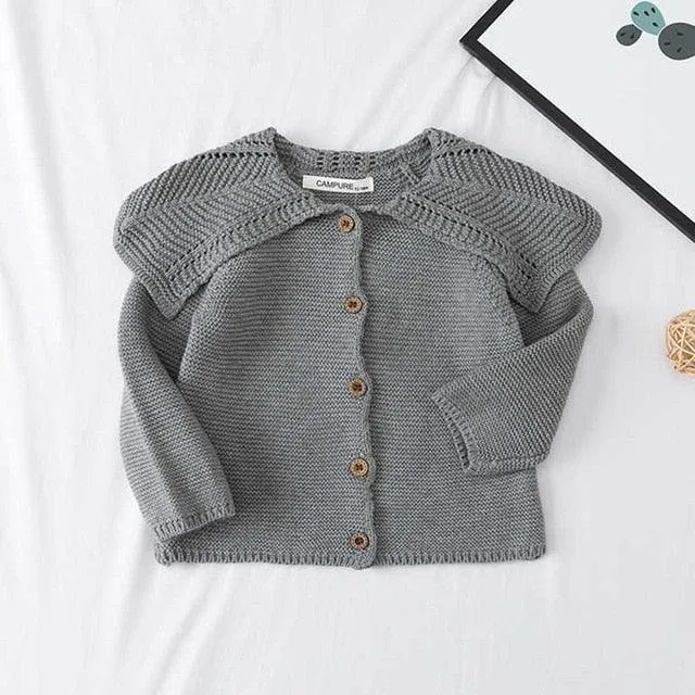 wholesale Baby girls Sweater trendy  Jacket Baby Sweater Coat spring Winter Sweaters in bulk