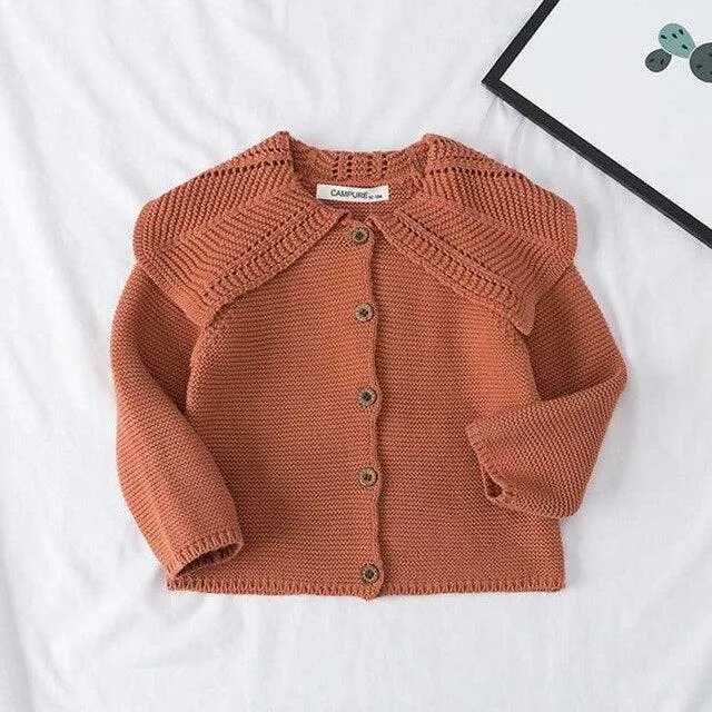 wholesale Baby girls Sweater trendy  Jacket Baby Sweater Coat spring Winter Sweaters in bulk