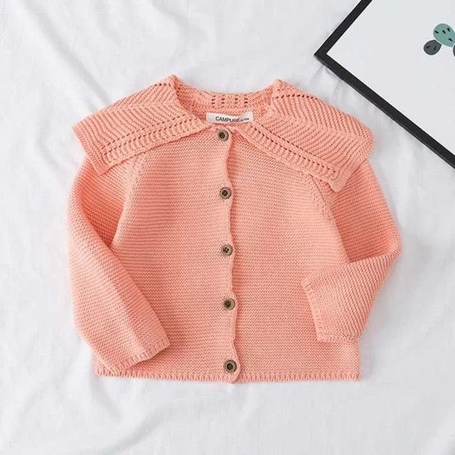 wholesale Baby girls Sweater trendy  Jacket Baby Sweater Coat spring Winter Sweaters in bulk