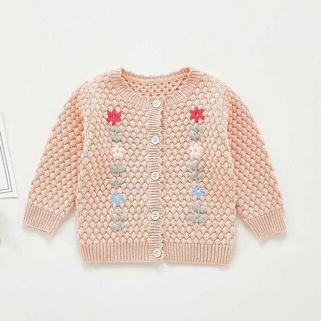 wholesale Baby girls Sweater trendy  Jacket Baby Sweater Coat spring Winter Sweaters in bulk