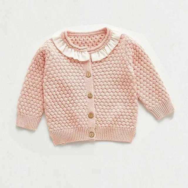 wholesale Baby girls Sweater trendy  Jacket Baby Sweater Coat spring Winter Sweaters in bulk