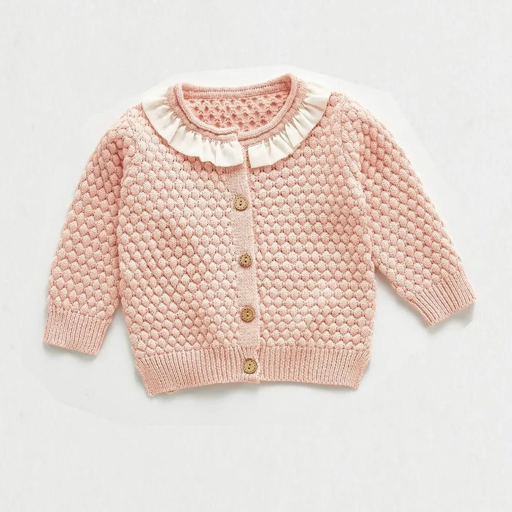 wholesale Baby girls Sweater trendy  Jacket Baby Sweater Coat spring Winter Sweaters in bulk