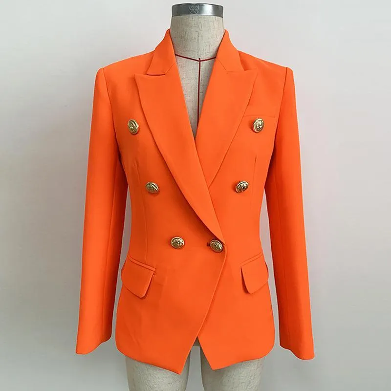 Women Office Formal Double Breasted Buttons Blazer Plus Big Size Women Blazer