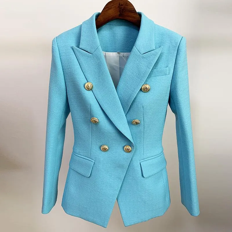 Women Office Formal Double Breasted Buttons Blazer Plus Big Size Women Blazer